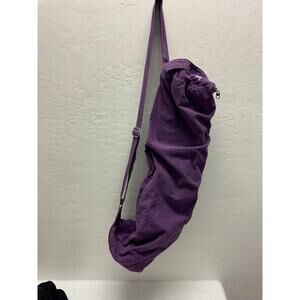 Boho Purple Drawstring Floral  Yoga Bag with‎ Adjustable Strap